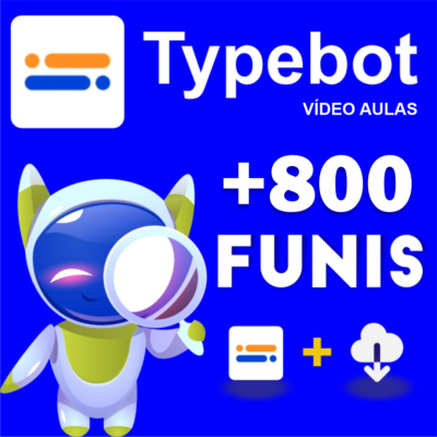 800 funis Typebot + vídeo aulas simplificadas