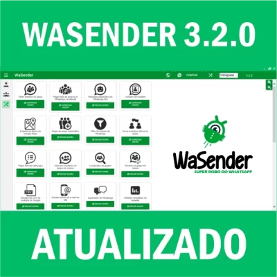 Wasender 3.2.0  - Ativador de licenças incluso