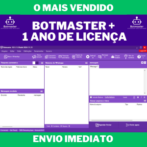 Botmaster Disparador - 1 Ano de Licença