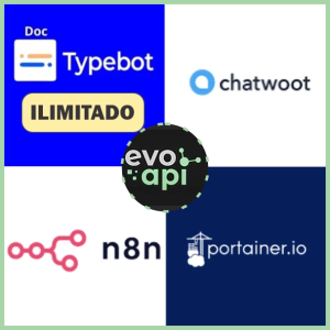 Typebot Ilimitado + Api / Chatwoot / N8n