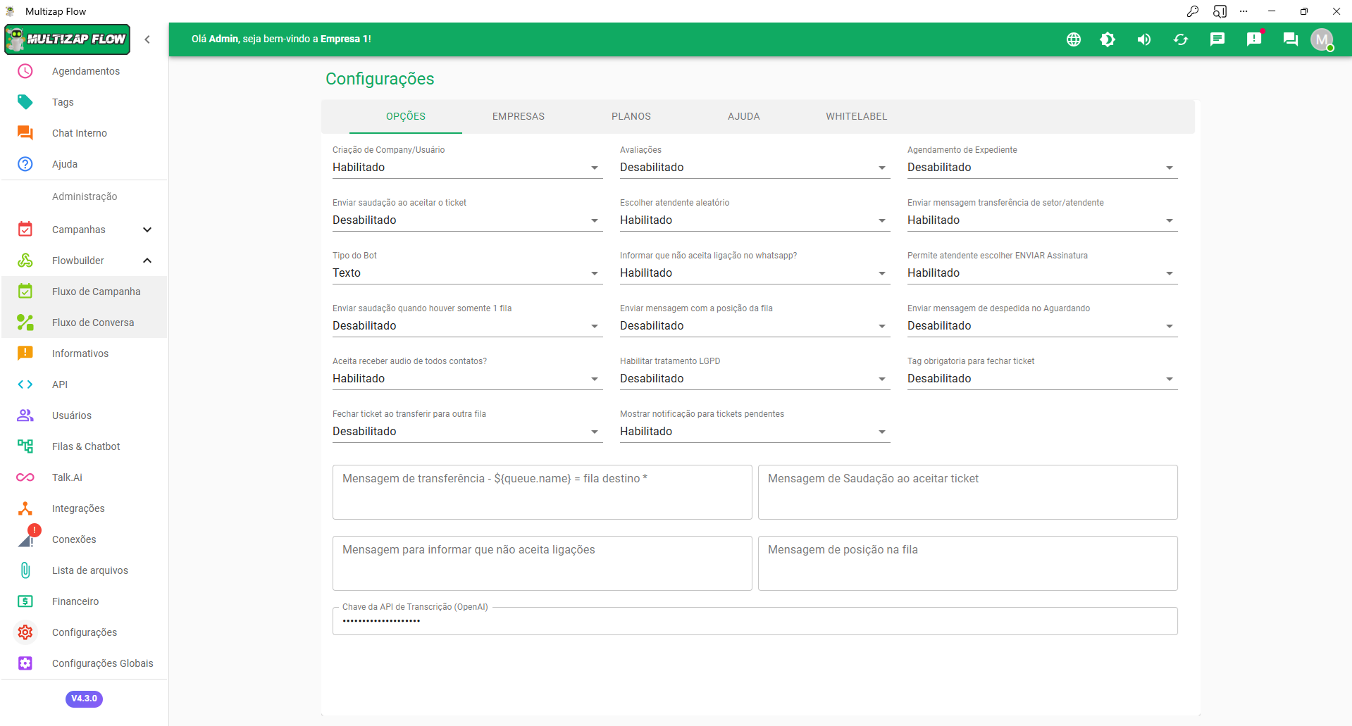 Whaticket Flowbuilder - Fonte - Imagem 4