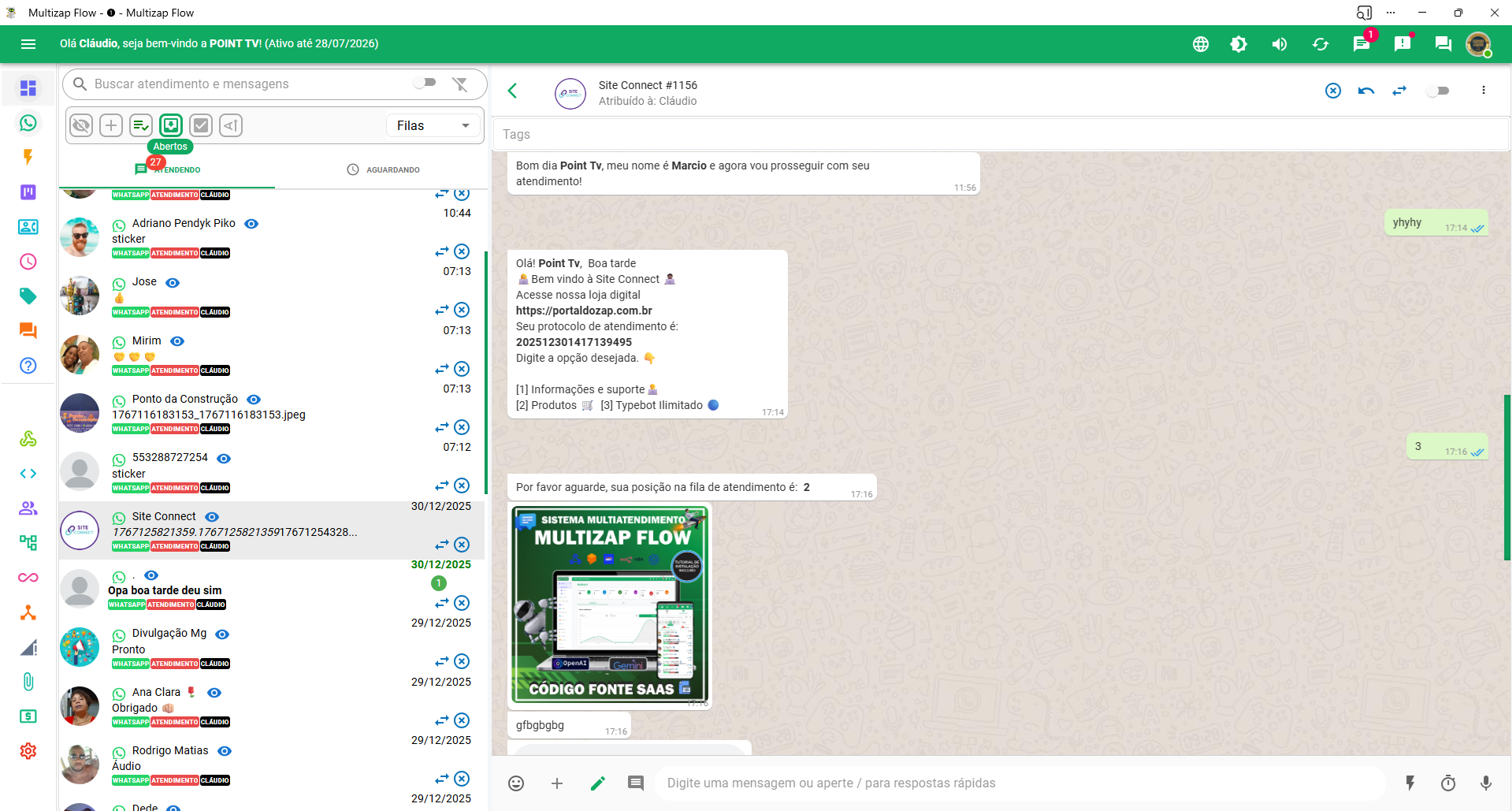 Whaticket Flowbuilder - Fonte - Imagem 8